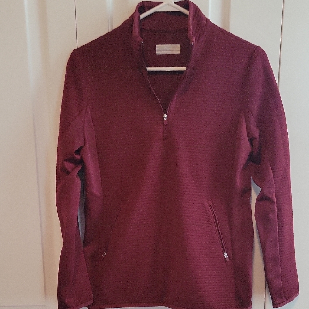 Women's Callaway Golfing Maroon WeatherSeries Pullover